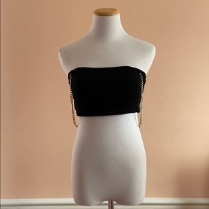 Black crop top